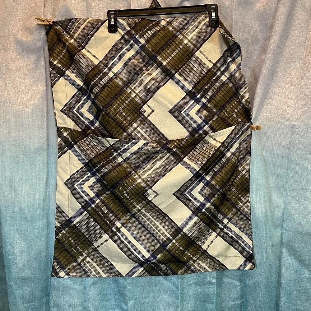 Army Green & Navy Plaid Type Single Standard Pillowcase‎ Sham 22